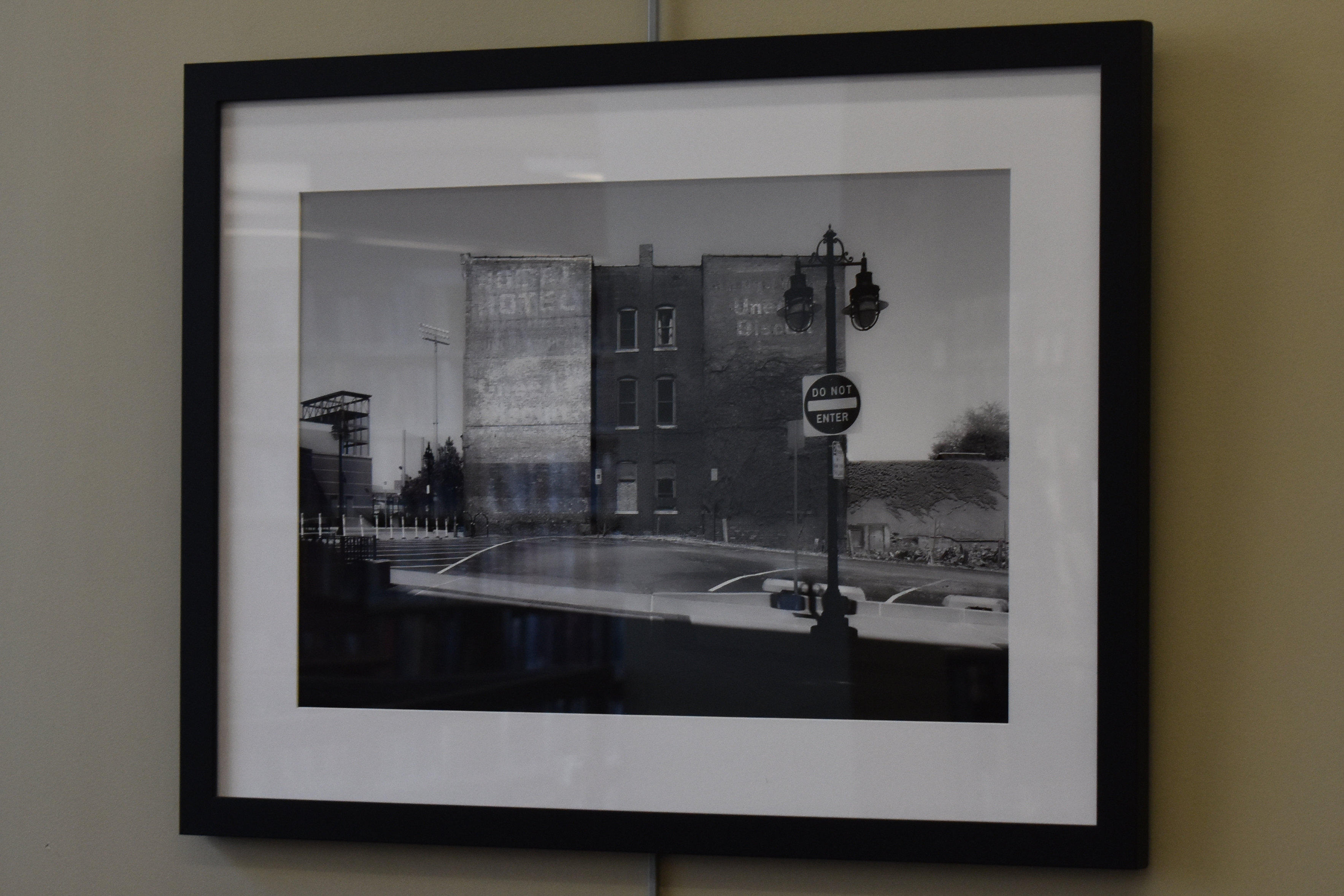 black and white photo of the Julian Hotel in Peoria