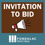 announcement with bullhorn for invitation to bid