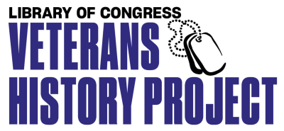 Library of Congress Veterans History Project logo with dog tags