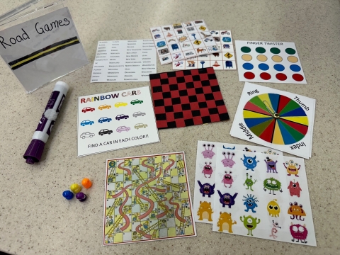 printed travel games