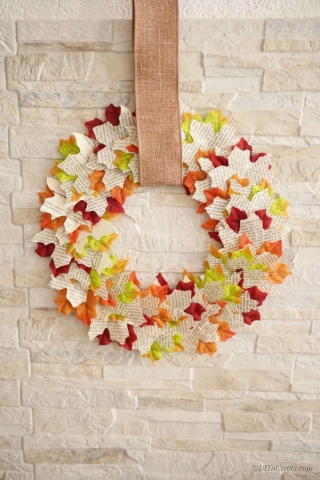 fall leaves wreath