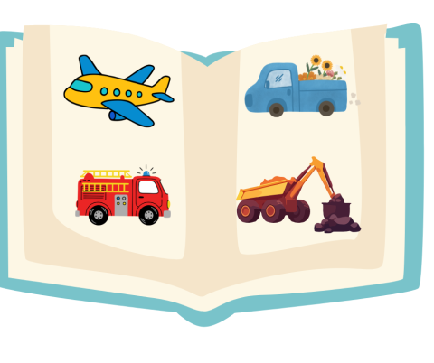 book with vehicles