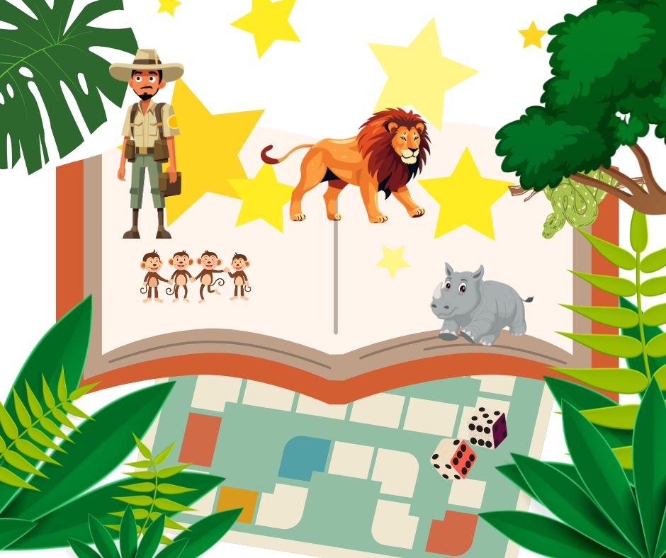 jungle board game animals jumanji