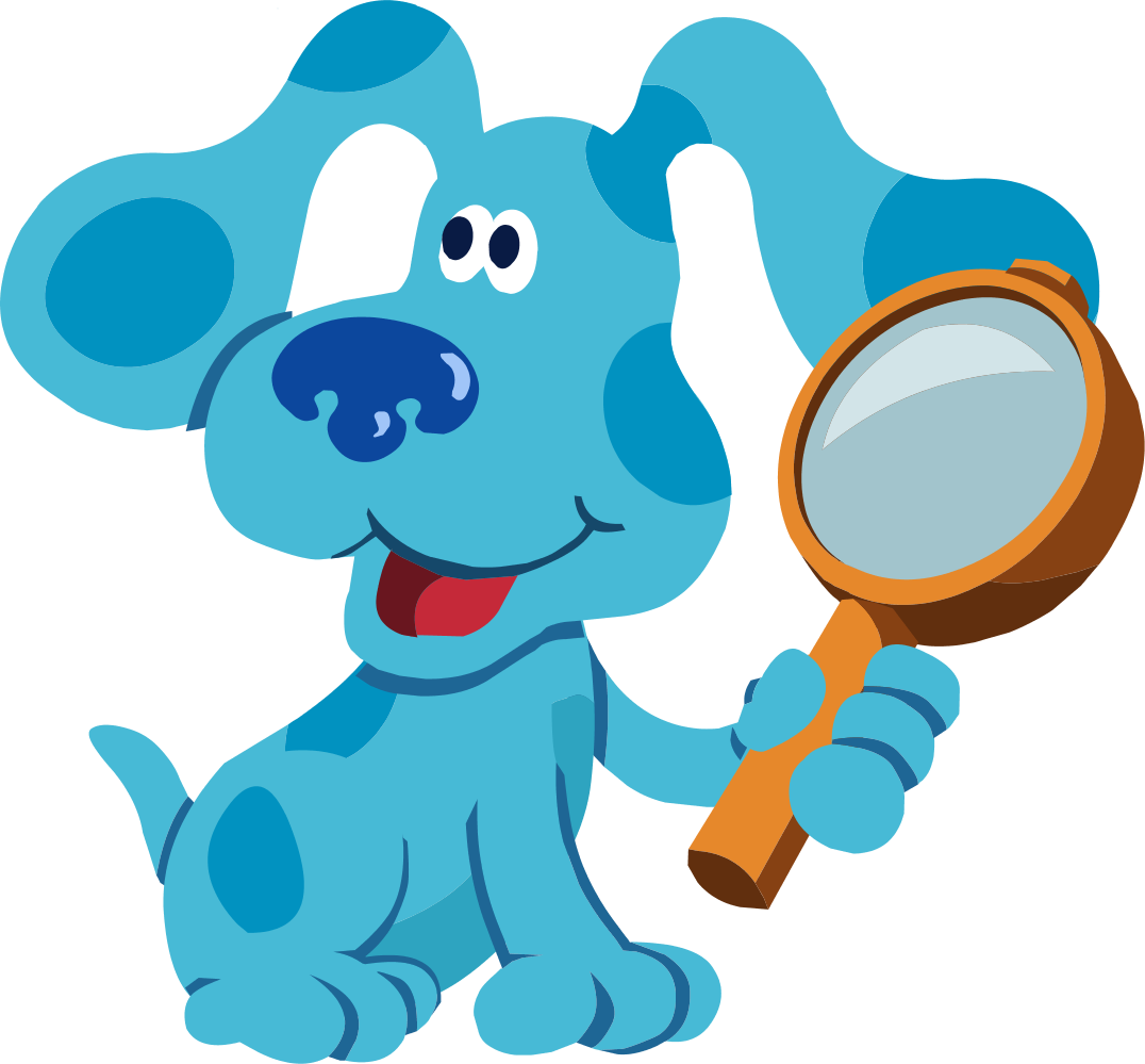animated chracter Blue the dog from children's show Blue's Clues