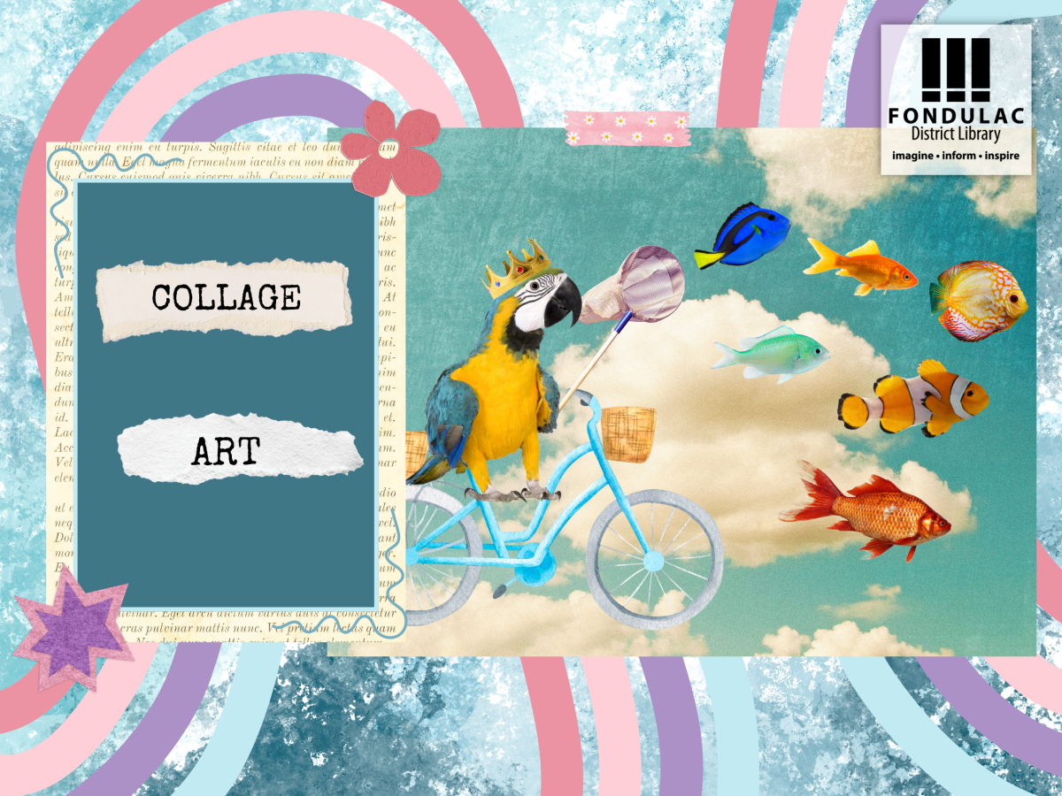 Example collage with title reading "Collage Art"