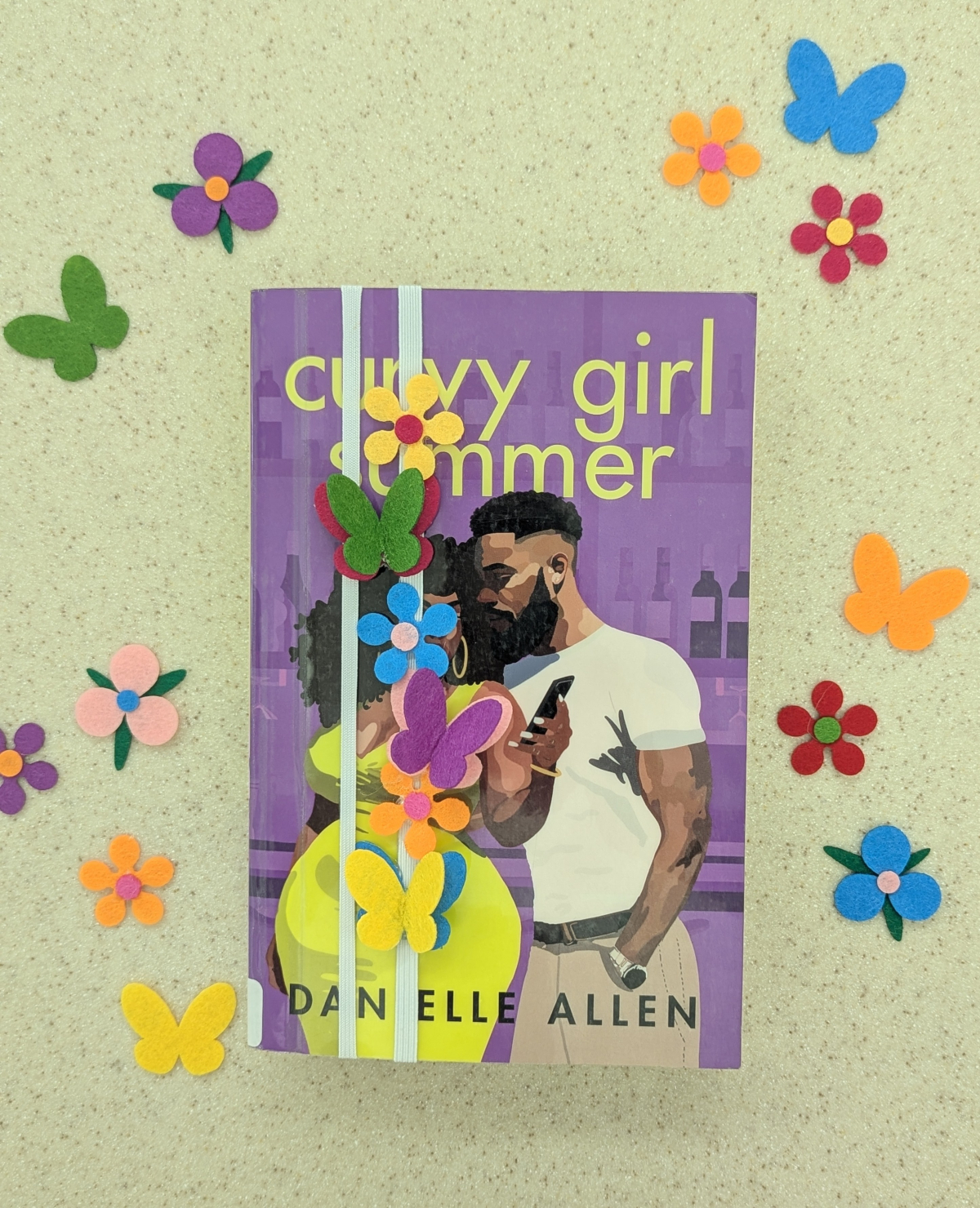 spring felt elastic book band