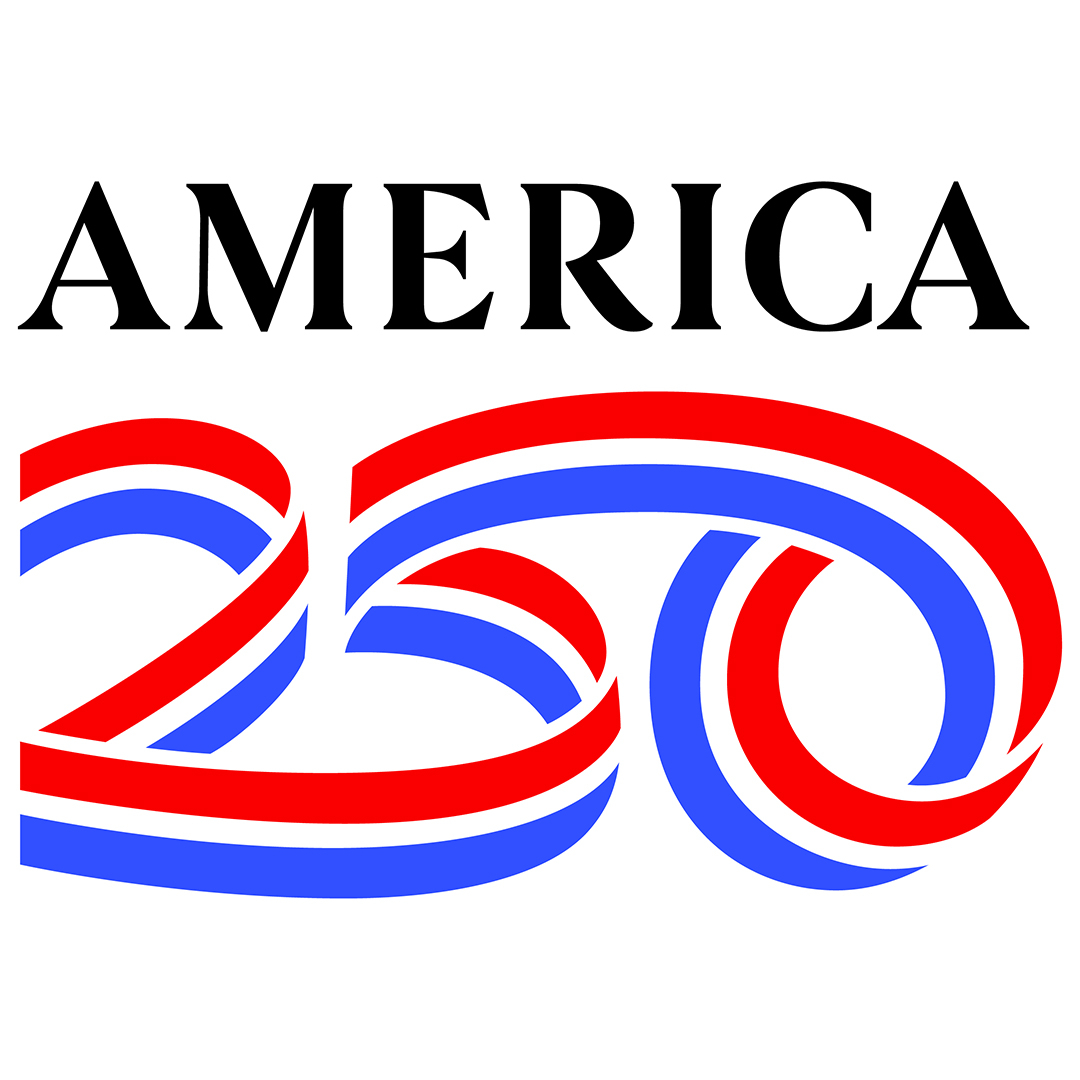 logo featuring red, white, and blue numbers and black text
