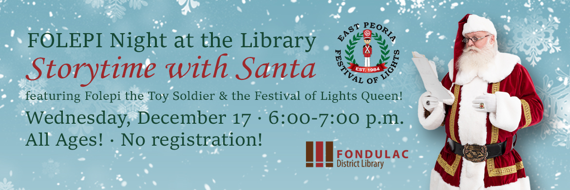 photo of Scott Parker as Santa Claus against a light blue snowy background