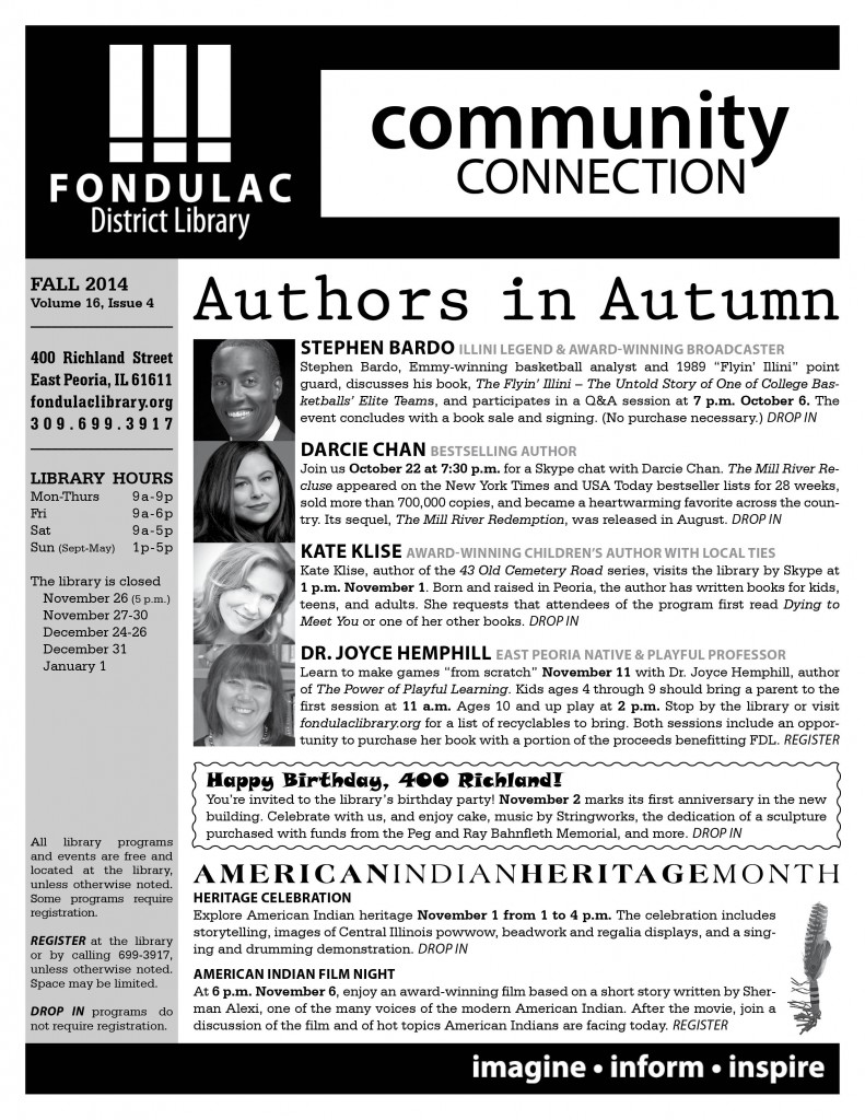FDL Fall Newsletter Front Page